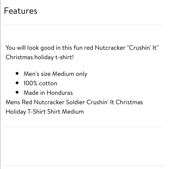 🔥CRUSHIN IT🔥Men’s Holiday Nutcracker Graphic Tee XL NWT - Picture 4 of 4